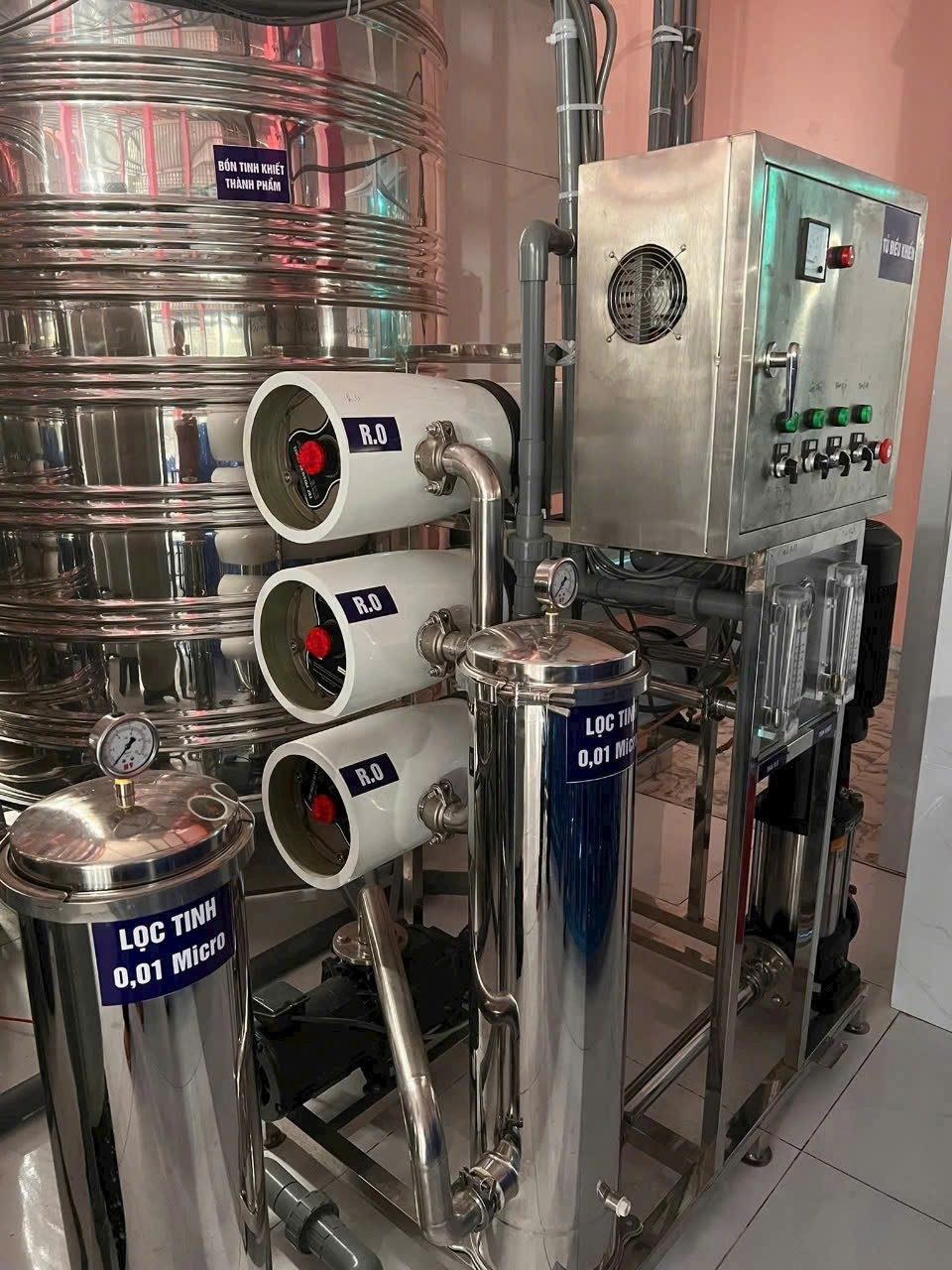 Lọc RO và lọc tinh 0,01 micron